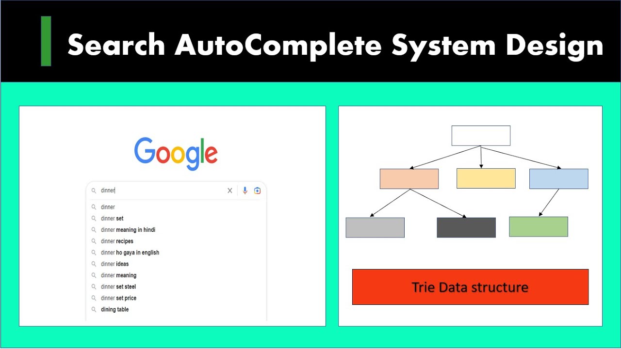 25) System Design Google Autocomplete | Typeahead Suggestion | TRIE Data Structure