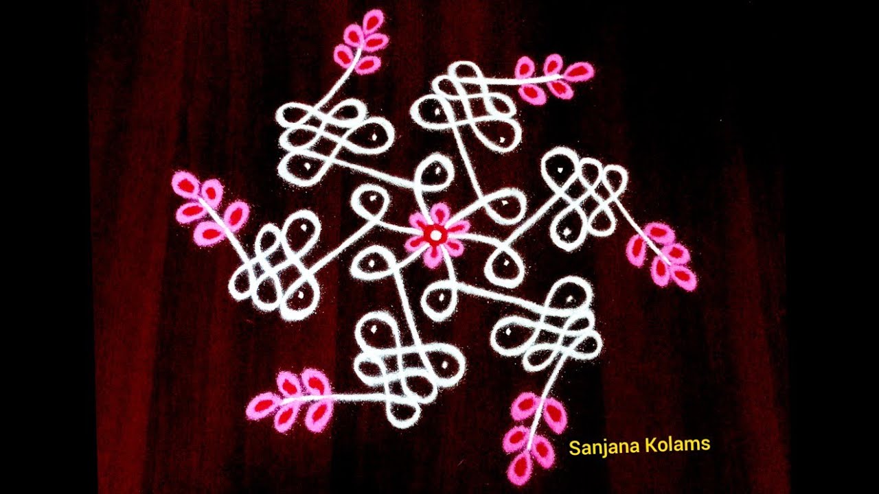 2006. 5 Dot Easy different Simple and BeautifulKambiKolam LatestCreation Friday and FestivalRangoli