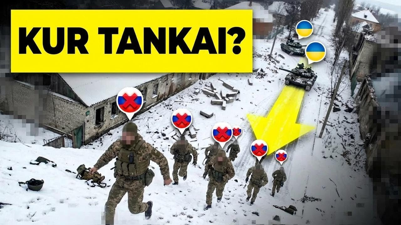 Kažkas tiesiog pradangino rusų tankus iš Charkivo fronto – kas vyksta?