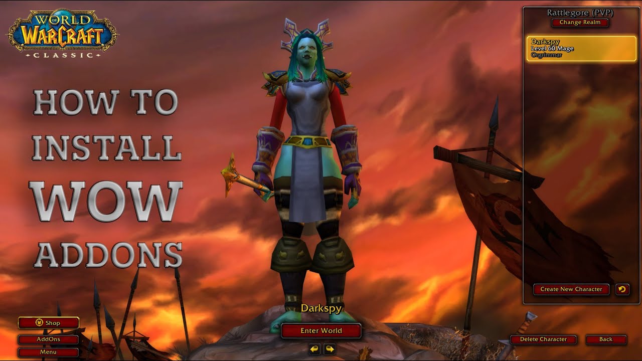How to Install WoW Addons | Classic, TBC, Wotlk, Shadowlands