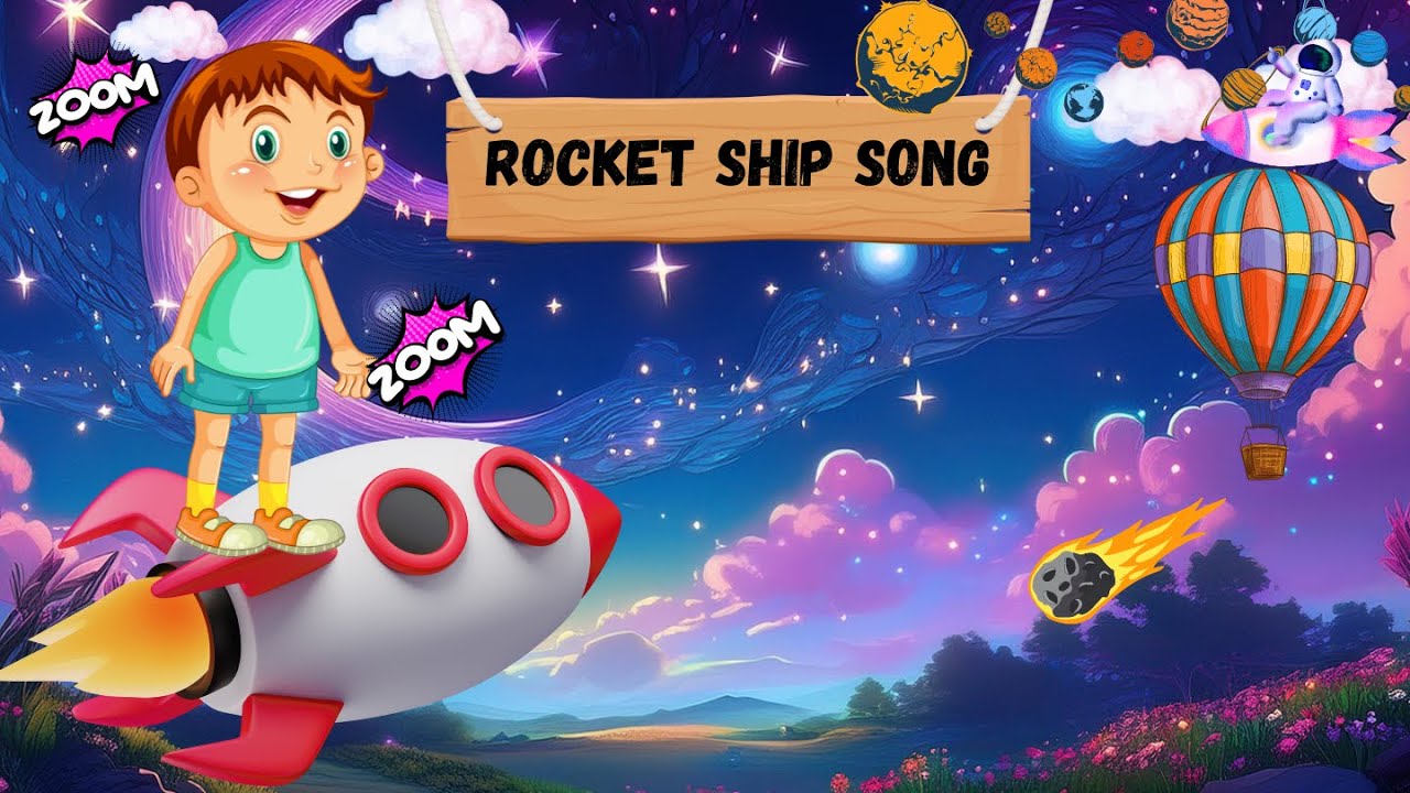 We're Going On A Rocket Ship | Kids Space Travel Song #nurseryrhymes #kidssong #spacesong