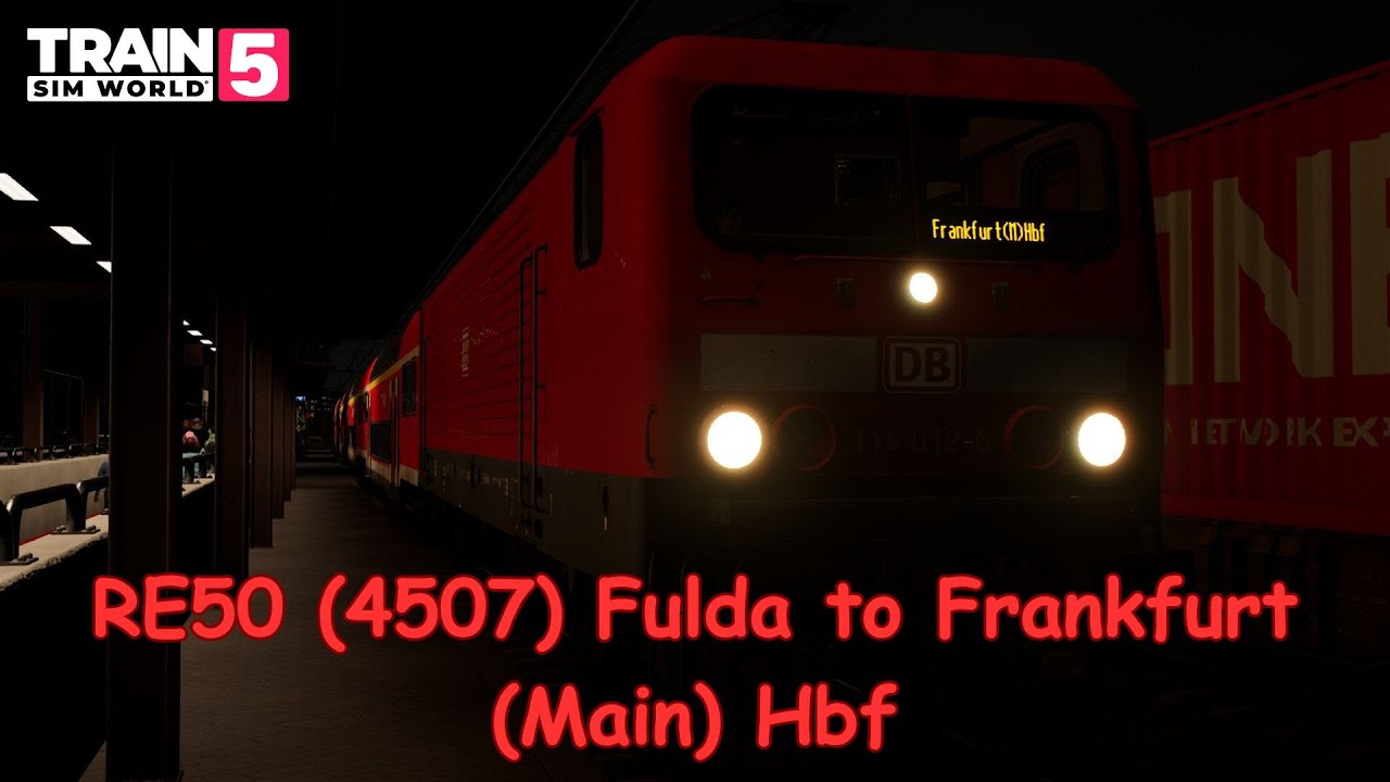 RE50 (4507) Fulda to Frankfurt (Main) Hbf - Kinzigtalbahn - BR 114 - Train Sim World 5