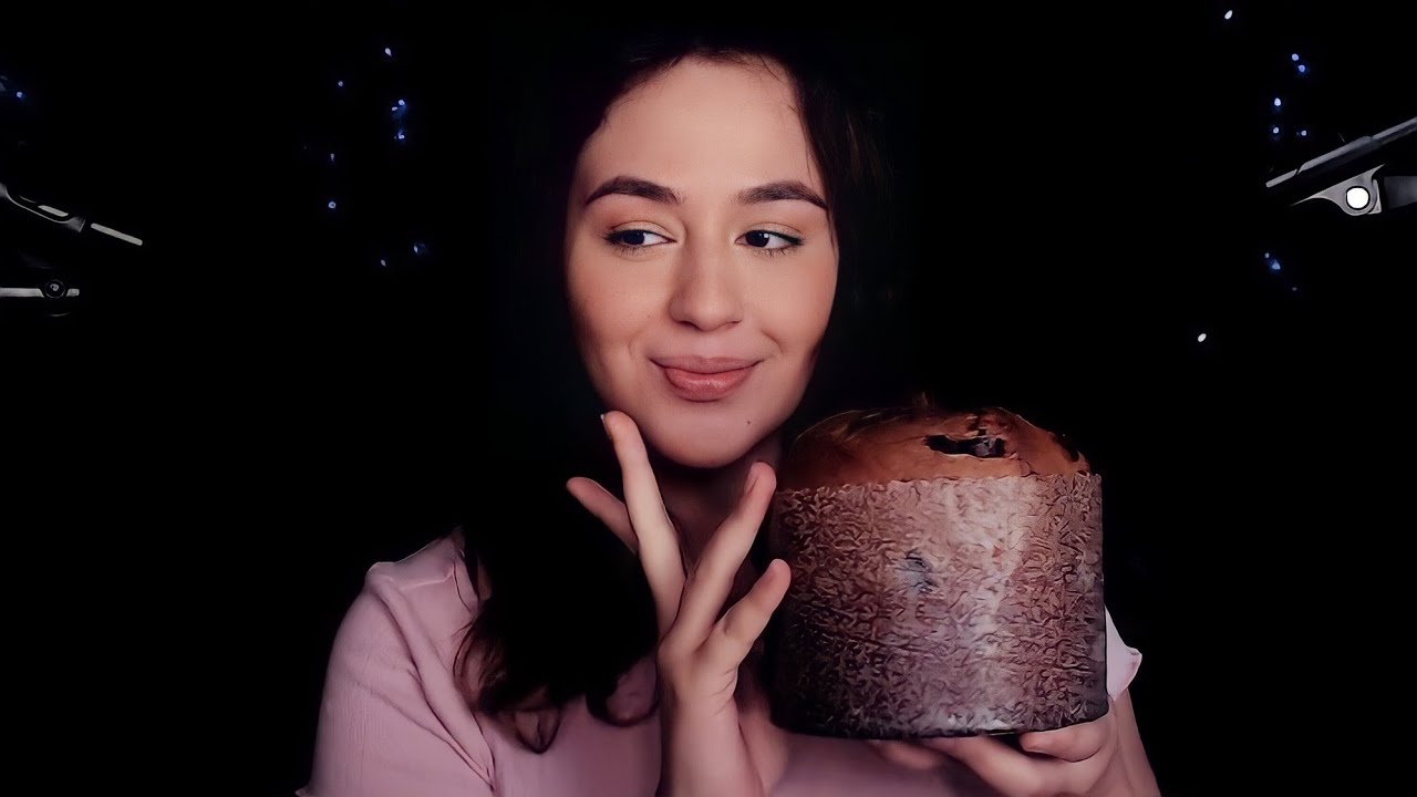 [ASMR] MUKBANG - COMENDO UM PANETONE MUITO RECHEADO | LA CREME - CACAU SHOW