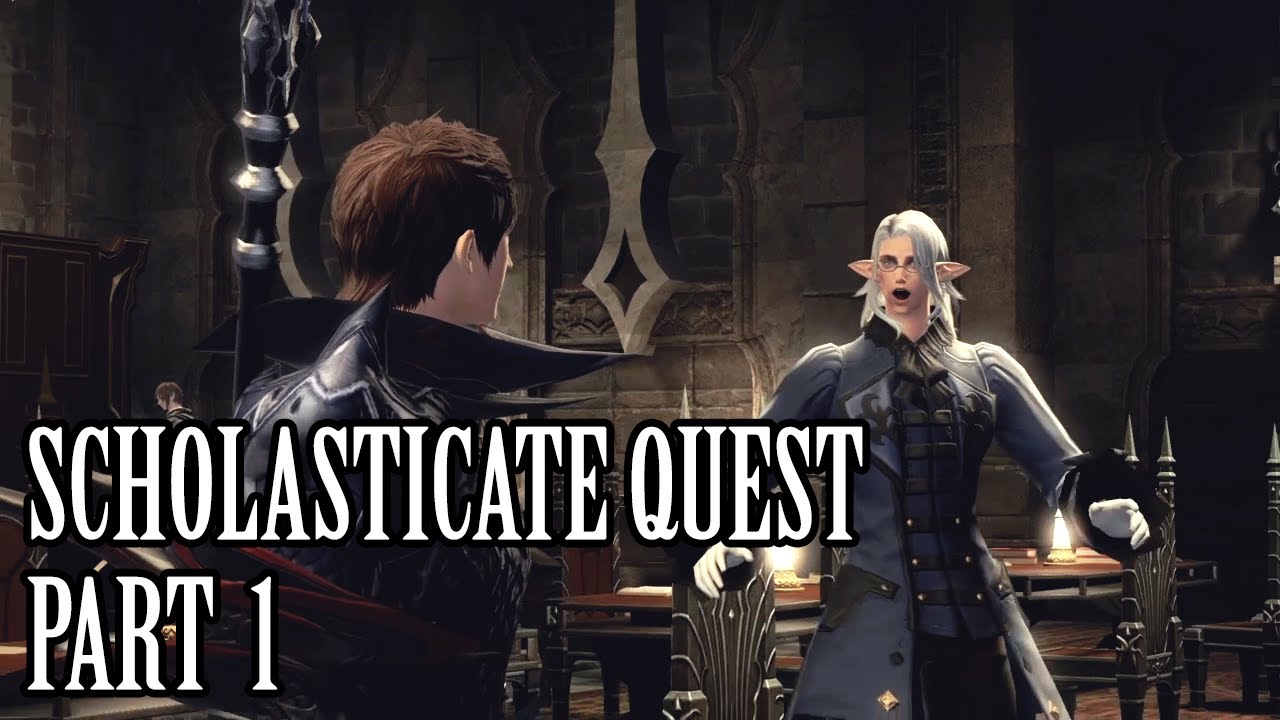 FFXIV Scholasticate Quest Story Part 1 - All Cutscenes [Keeping the Ledger]