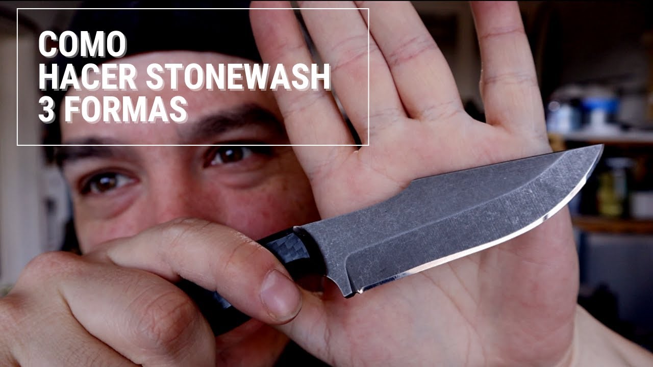 Como Hacer StoneWash A Un Cuchillo 3 Métodos ✅
