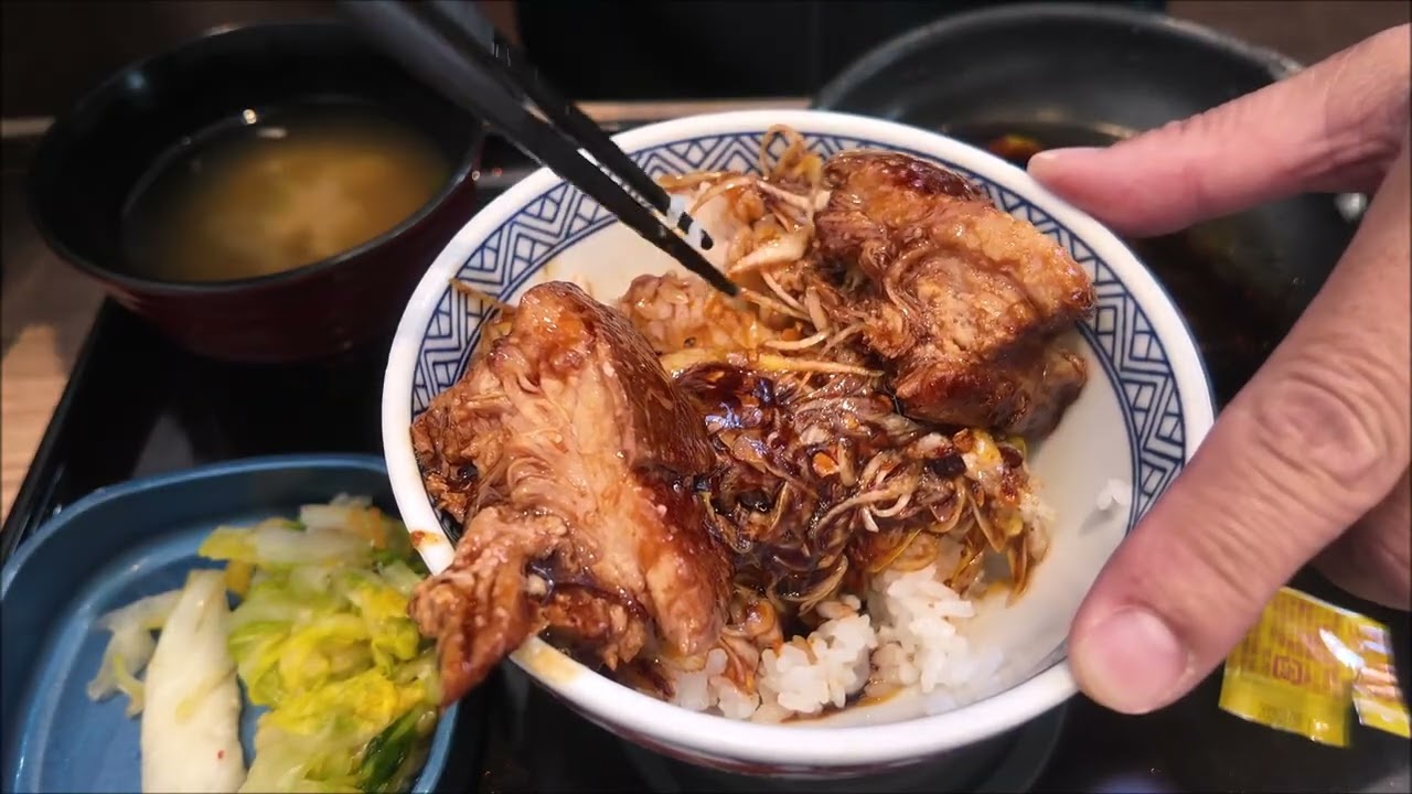 厚切り豚角煮定食1,097円吉野家