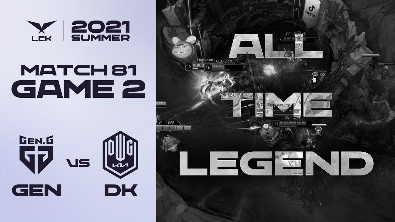 𝒜𝓁𝓁 𝒯𝒾𝓂𝑒 𝐿𝑒𝑔𝑒𝓃𝒹 | 젠지 vs. 담원기아 게임 하이라이트 | 08.08 | 2021 LCK 서머 스플릿