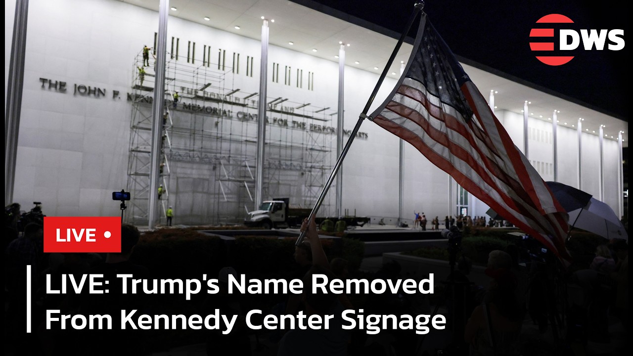 LIVE: Crews Remove Donald Trump's Name From Kennedy Center After Emergency Court Order | AC1F