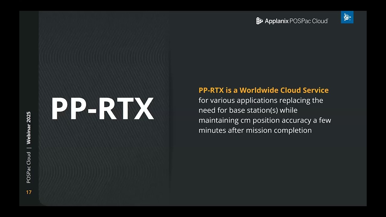 Seamless Mapping  Leverage the Power of Applanix POSPac Cloud