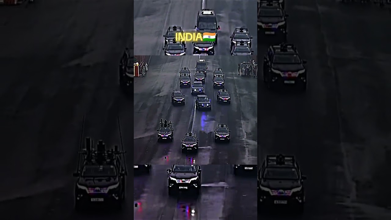 Other Convoy Vs 🇮🇳India Convoy | Modi | #shorts #modi #respect #sigma #biden #xinping #india #convoy