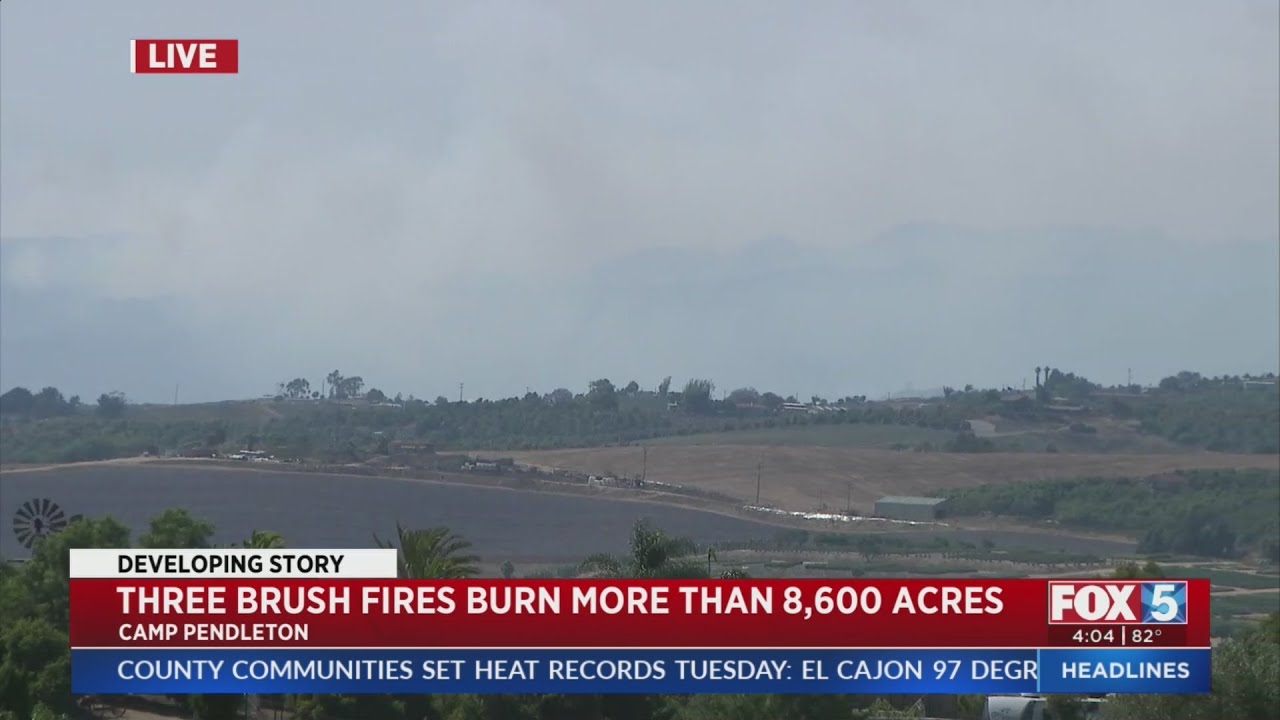 Wildfires Burn Thousands Of Acres on Camp Pendleton