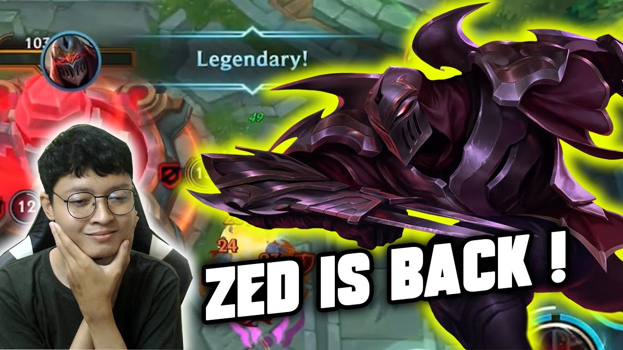 LEGENDARY ZED IS BACK ! 12 KILL EZ ! - LoL Wild Rift Indonesia