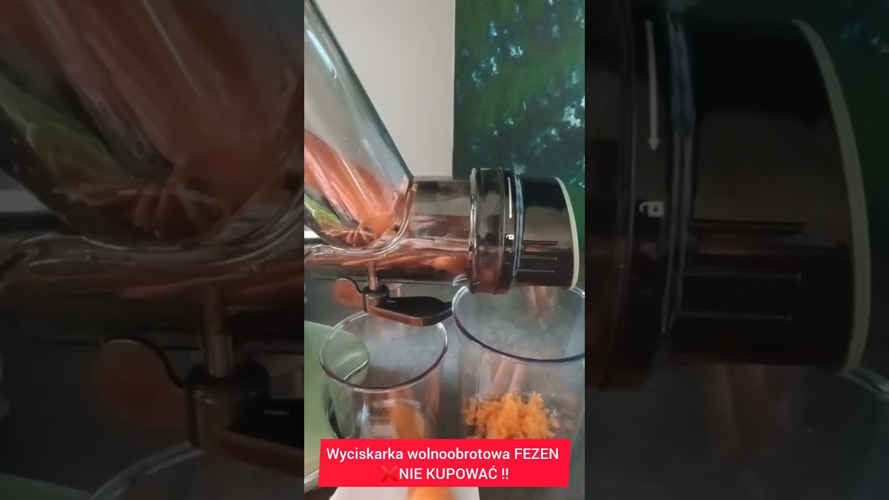 Wyciskarka wolnoobrotowa FEZEN #bubel #niekupować ❌ #niepolecam ‼️