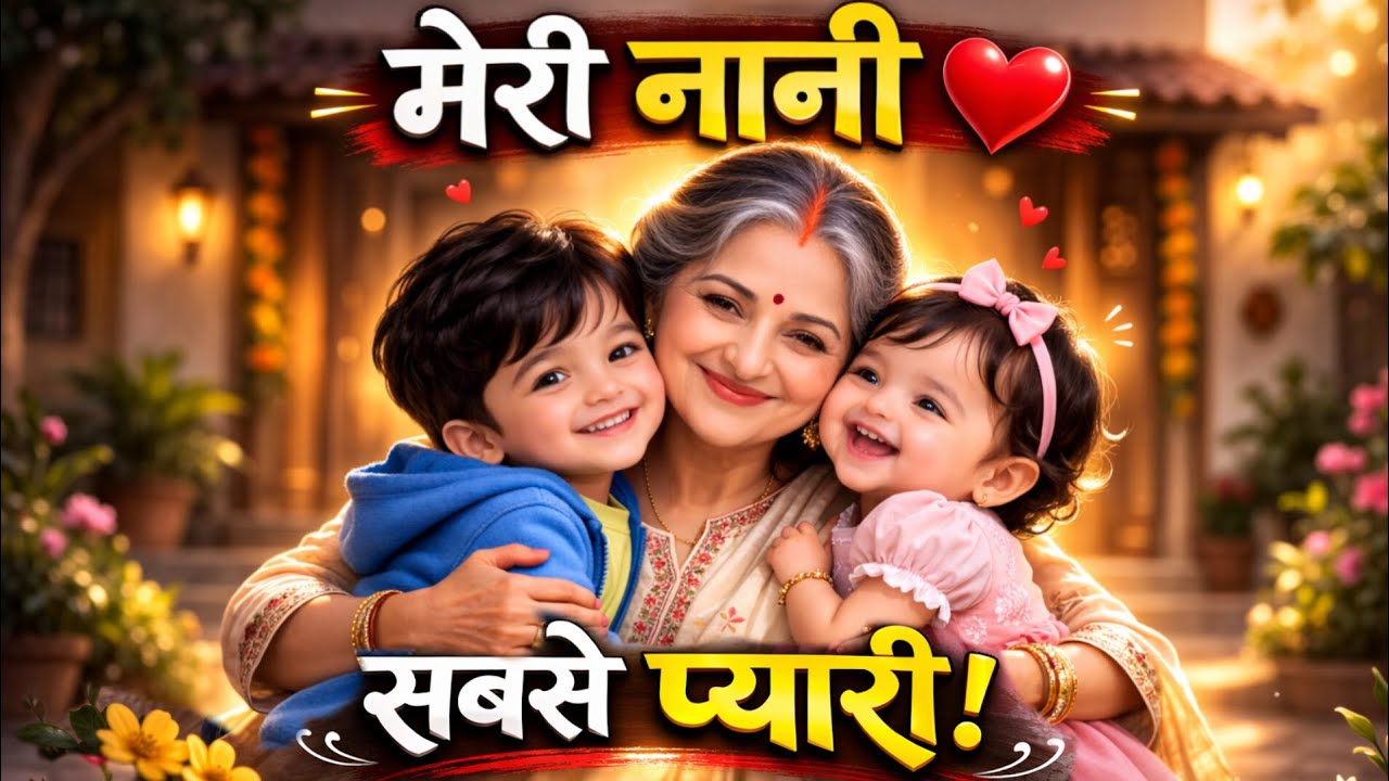मेरी नानी ऐसी है ❤️ | Nani Song for Kids | Heart Touching Hindi Family Song #NaniSong #HindiKidsSong