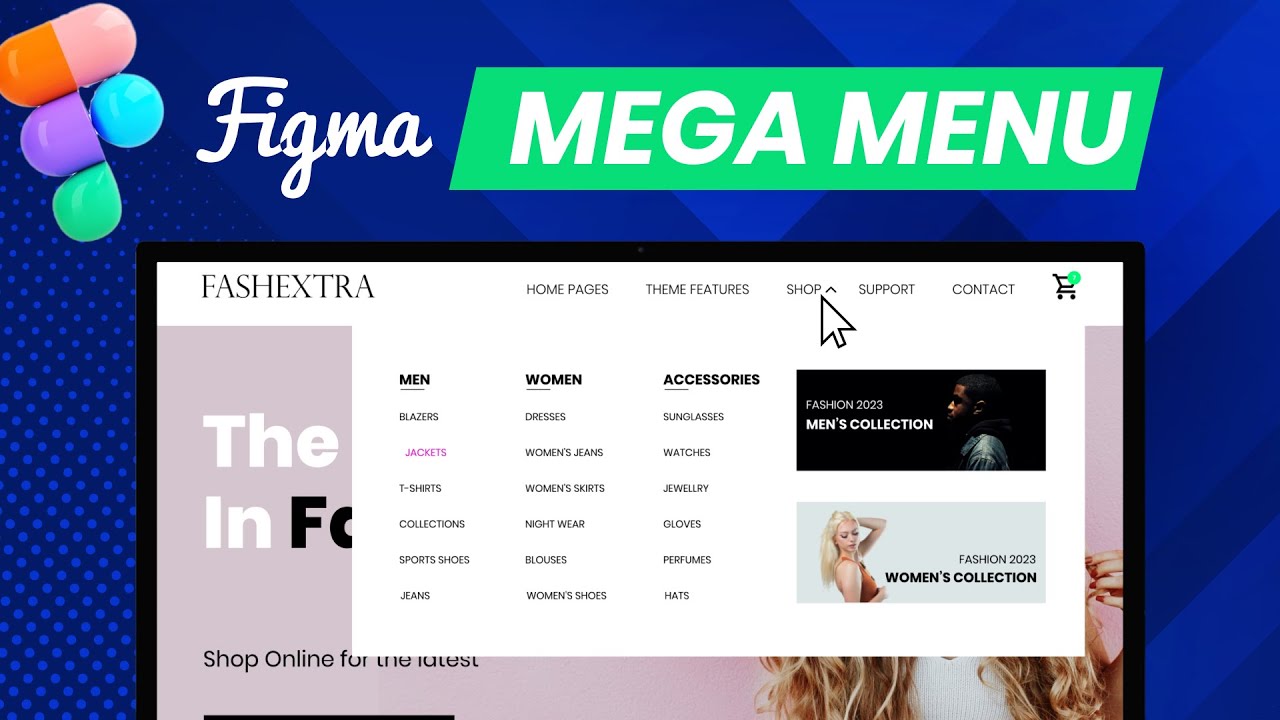 Figma Mega Menu Dropdown Animation | 2023