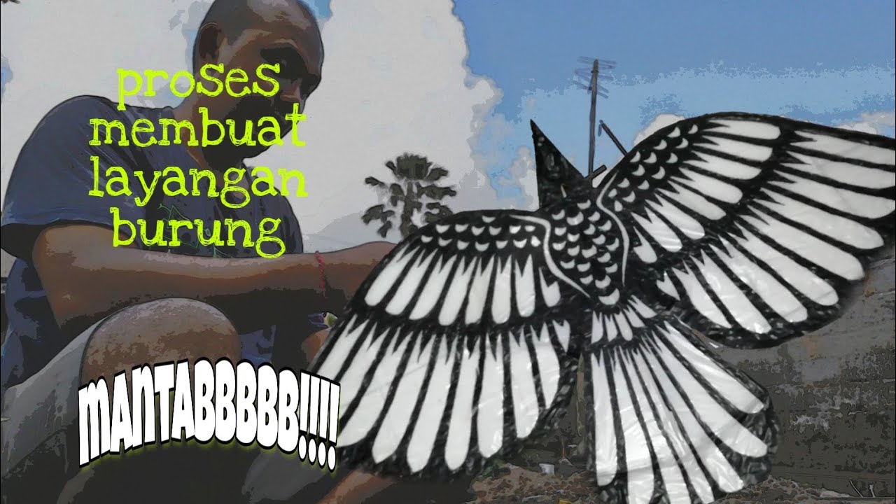 cara membuat layangan burung