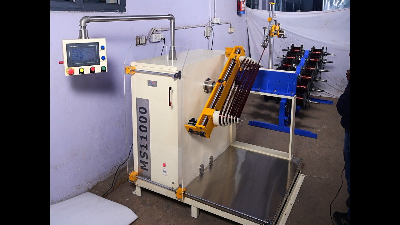 MS11000 Motor Coils Winding upto 1meter coil diameter for 300HP #MotorWinding #MacWind