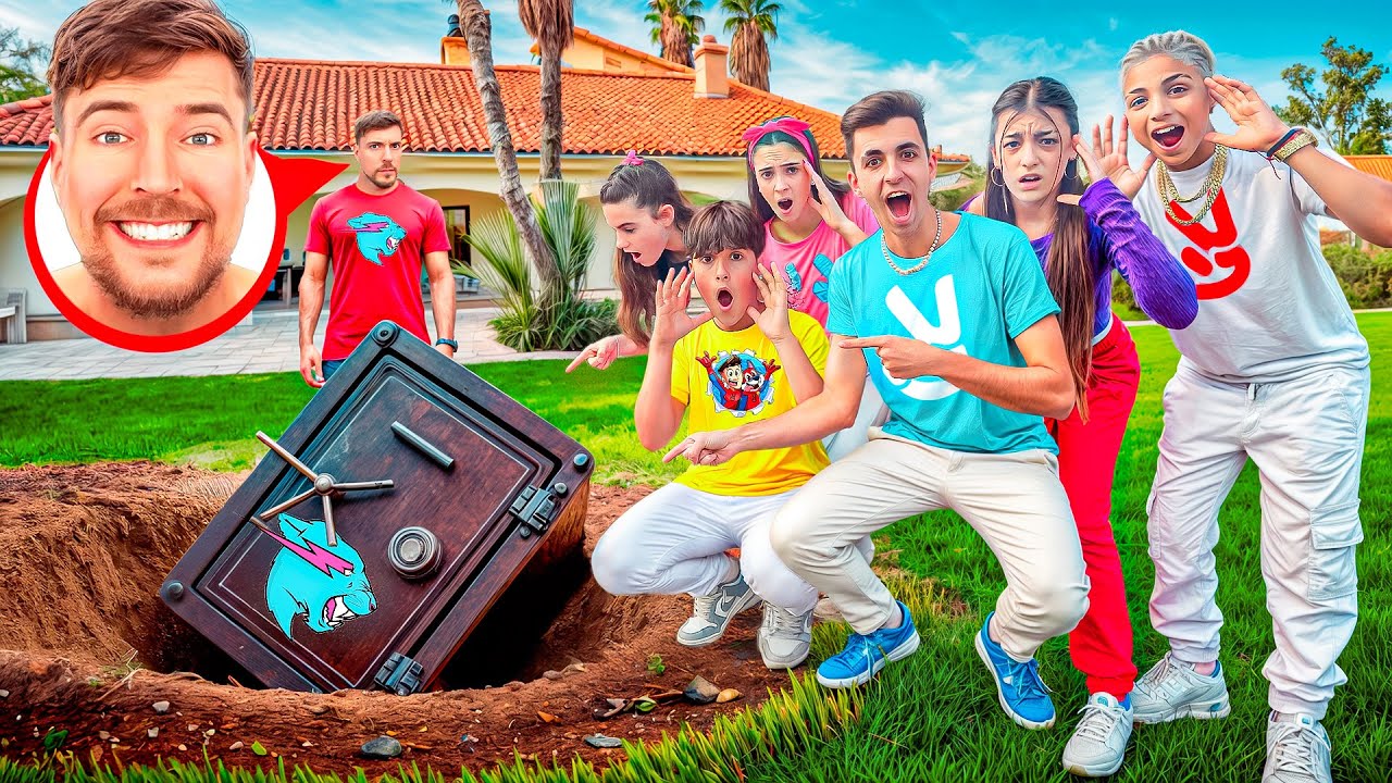 ENCUENTRO LA CAJA FUERTE DE MRBEAST!😱💶¿que hay dentro?