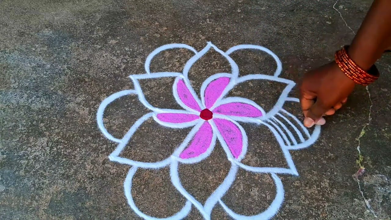 Panguniuthiram special easybeginners padikolam traditional easyrangoli easymuggulu colorfuldesign ra