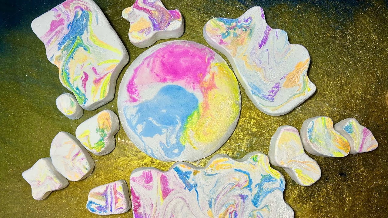 A Rainbow Marbled Crush | Chalk Art ASMR