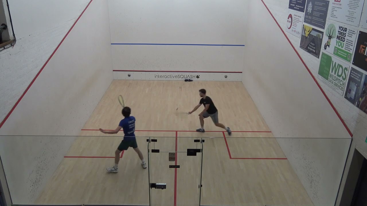 Norfolk Squash Closed Mens A Sam Henden v Rob Thirst game 1