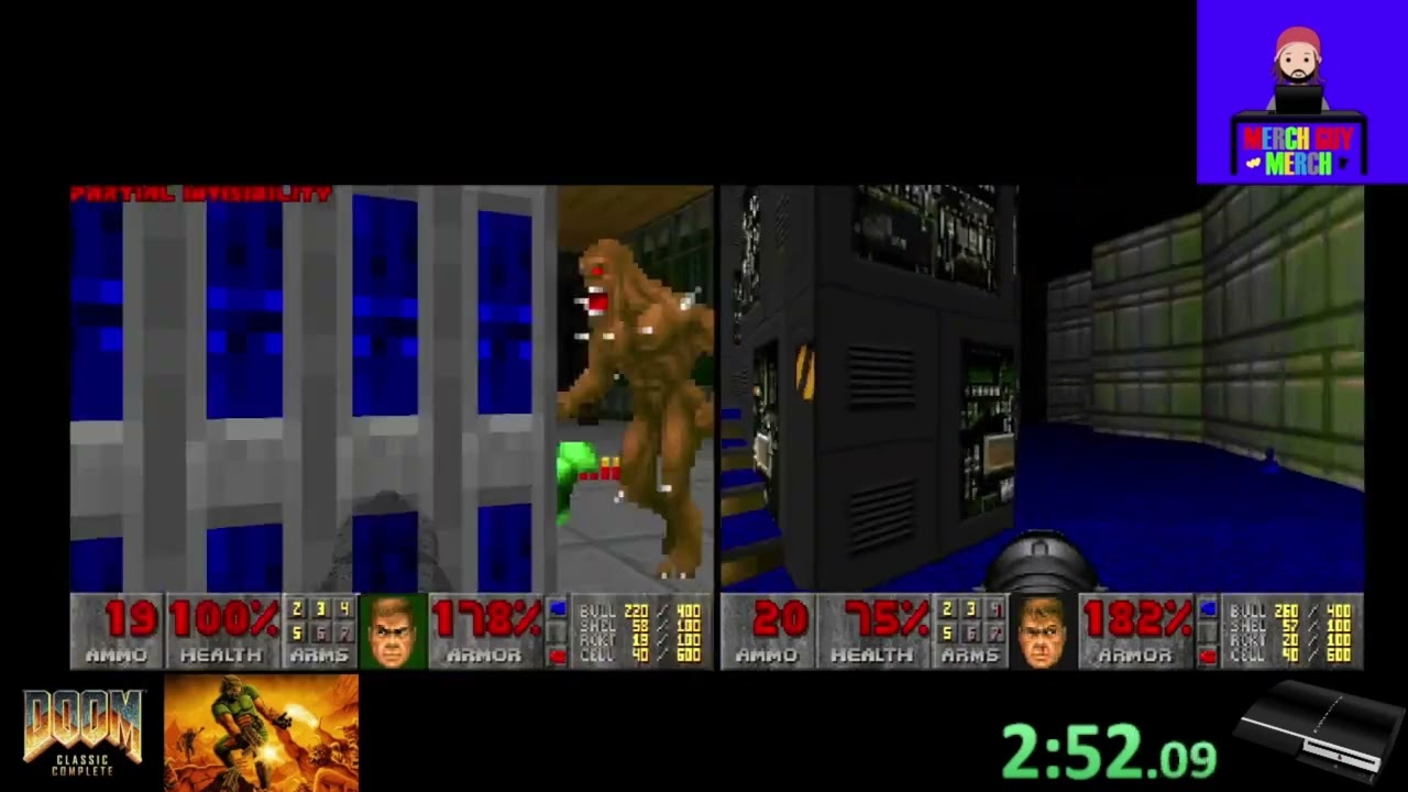 DOOM | PS3 | E1 Knee Deep in the Dead | ANY% - CO-OP 5m07s