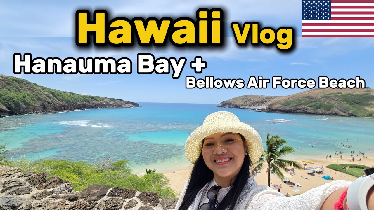 Visiting Hanauma Bay & Bellows Air Force Base  | Hawaii Vlog USA