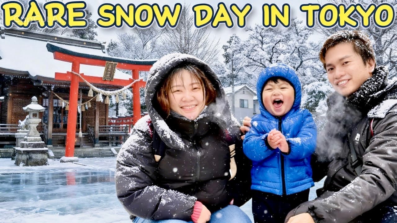 Bihira to sa Tokyo!  | Snow Day with Family in Japan | Filipijno-Japanese Family