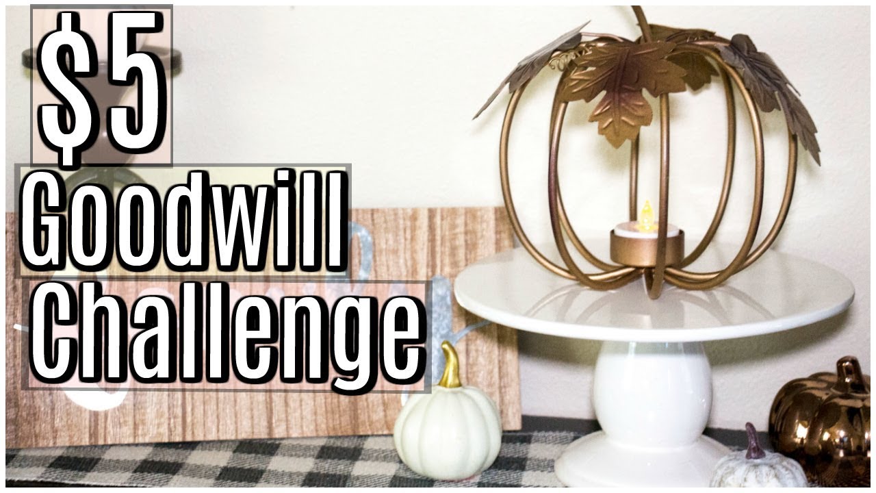 $5 GOODWILL CHALLENGE FALL 2018