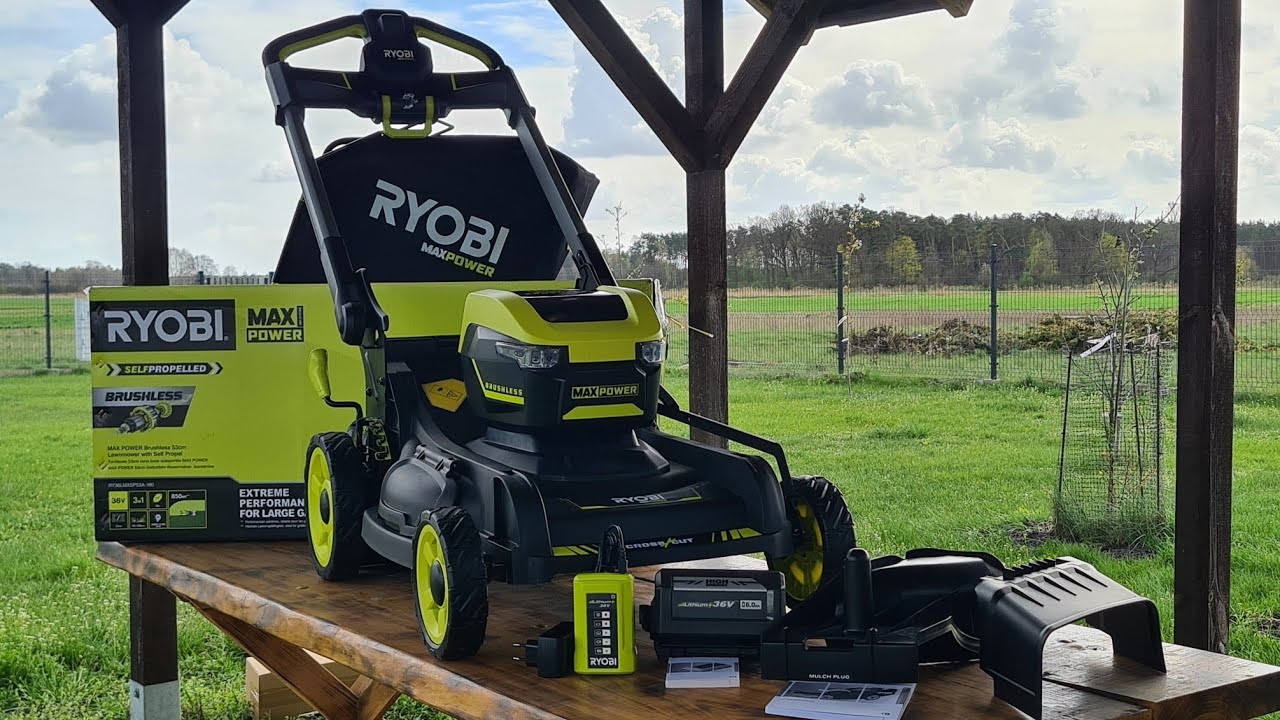 TEST Kosiarka z napędem 53cm bezszczotkowa 36V RYOBI MAX POWER RY36LMXSP53A @RYOBI_Polska