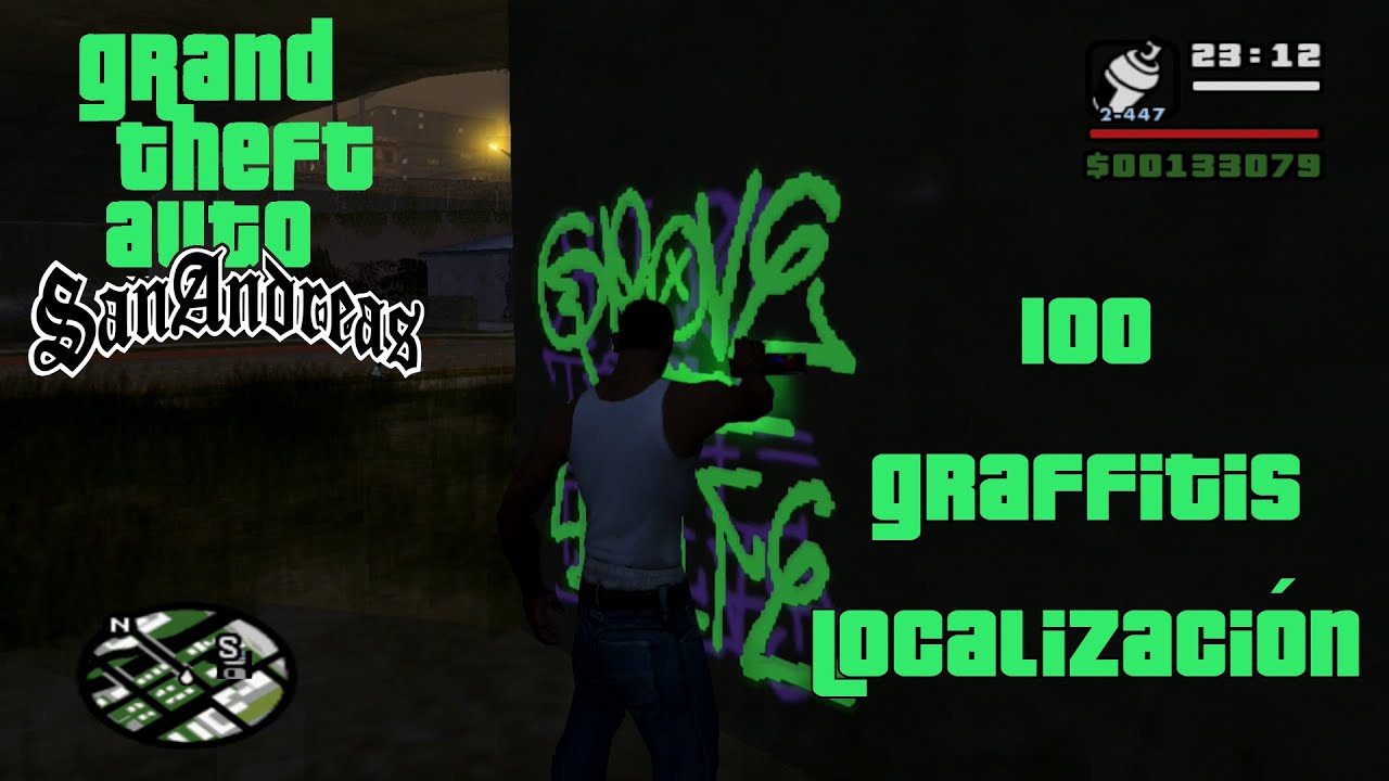 Grand Theft Auto San Andreas - Encuentra los 100 Graffitis Localización