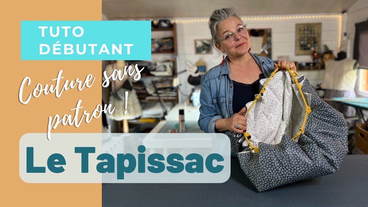 Coudre un tapis qui se transforme en sac (ou l'inverse)