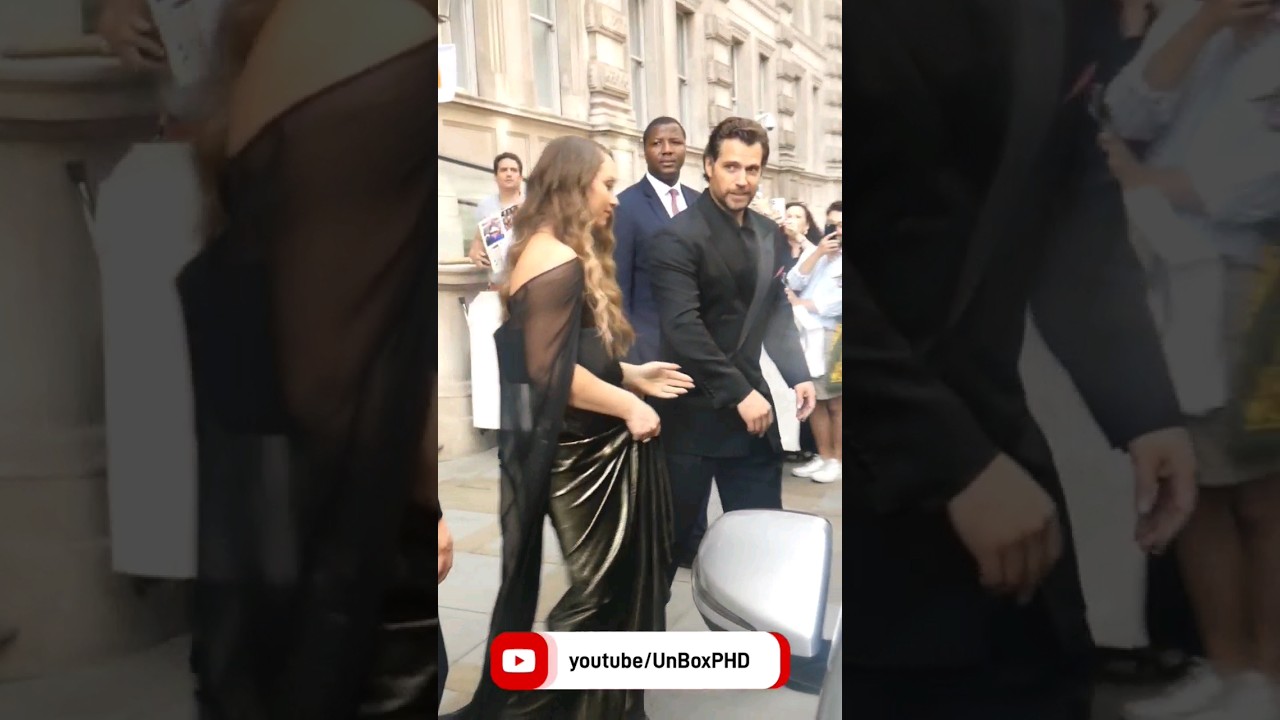 Henry Cavill and Girlfriend leaving hotel for The Witcher Season 3 Premiere #henrycavill #thewitcher
