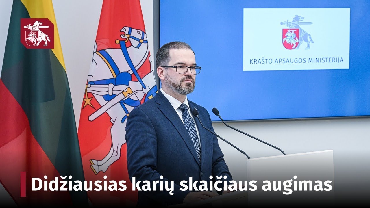 Spaudos konferencija: fiksuojamas didžiausias karių skaičiaus augimas per 20 metų