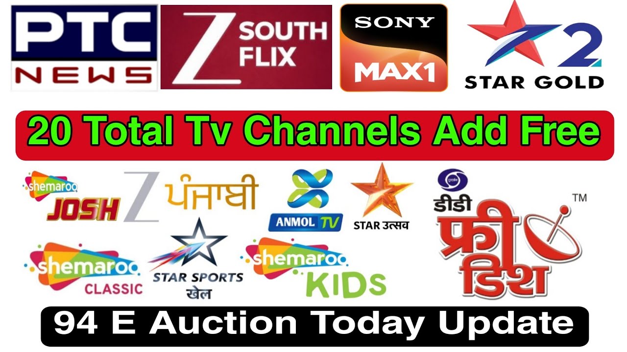 20 New Tv Channels Add Free To Air On DD Free Dish | DD Free Dish New Update Today
