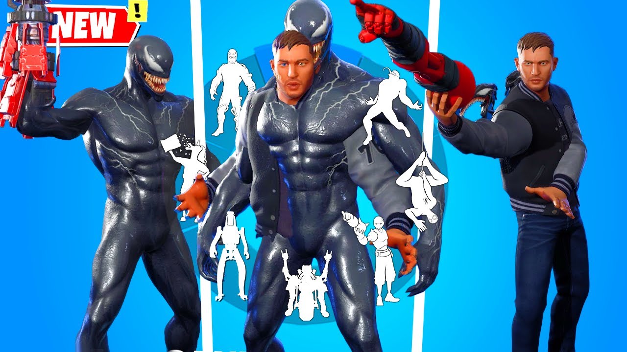 Эдди Брок и Веном используют встроенные глюки эмоций, Fortnite: кошмары 2024