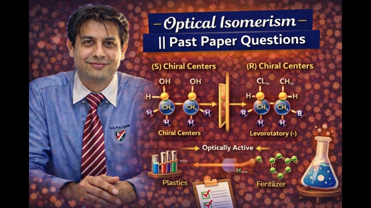 Optical Isomerism || Past Paper Questions