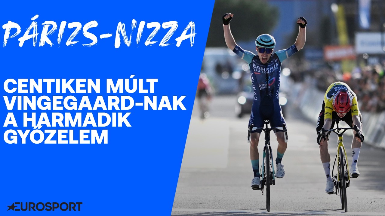 Nem jött össze a mesterhármas Vingegaard-nak, Lenny Martinez lesprintelte a zárószakaszon