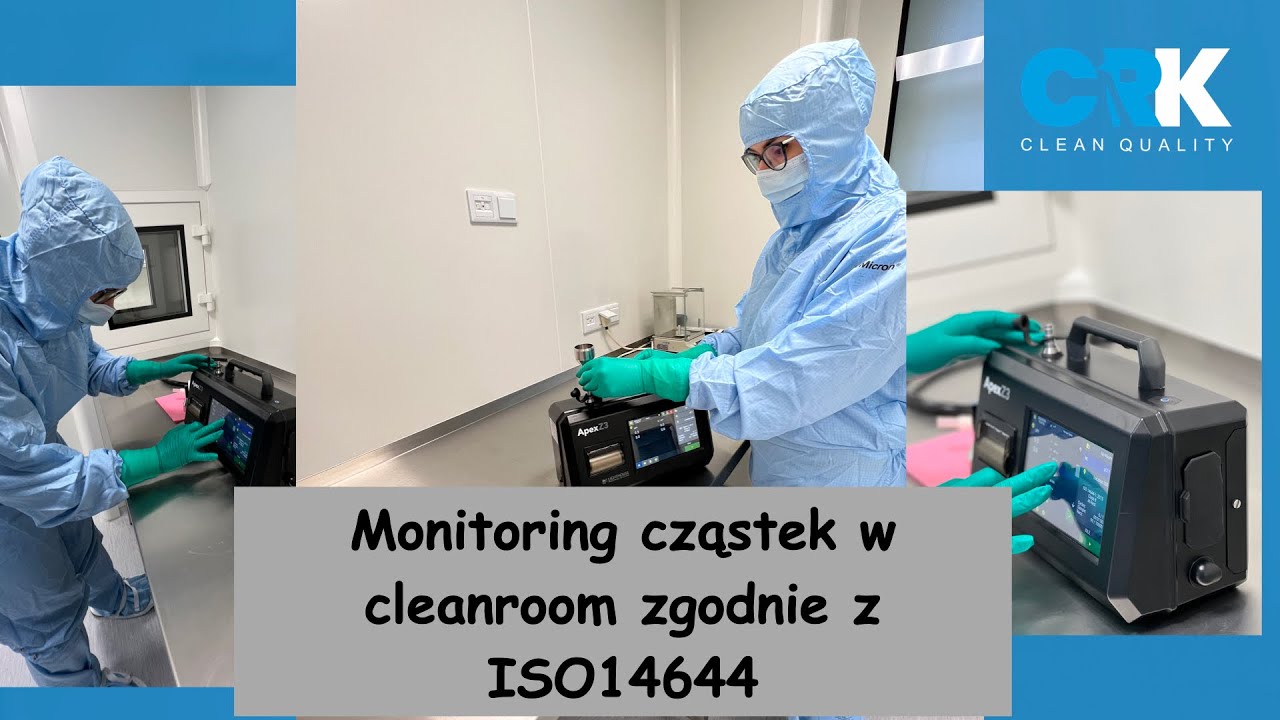 Monitoring cząstek w pomieszczeniach czystych cleanroom zgodnie z wymaganiami ISO 14644