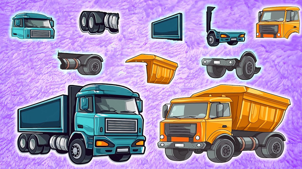 Truck Assembly Challenge: Can You Complete the Vehicles? 🛠️🚛 | Vehicles Animation
