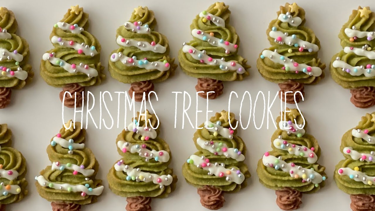 \可愛すぎる/クリスマスツリークッキーの作り方🎄 Christmas Tree Cookies