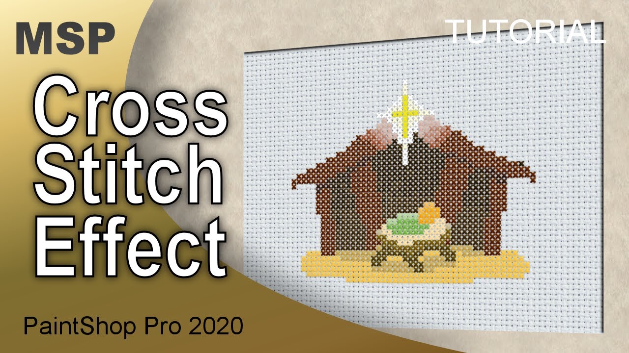 Cross Stitch Effect - PaintShop Pro - Tutorial