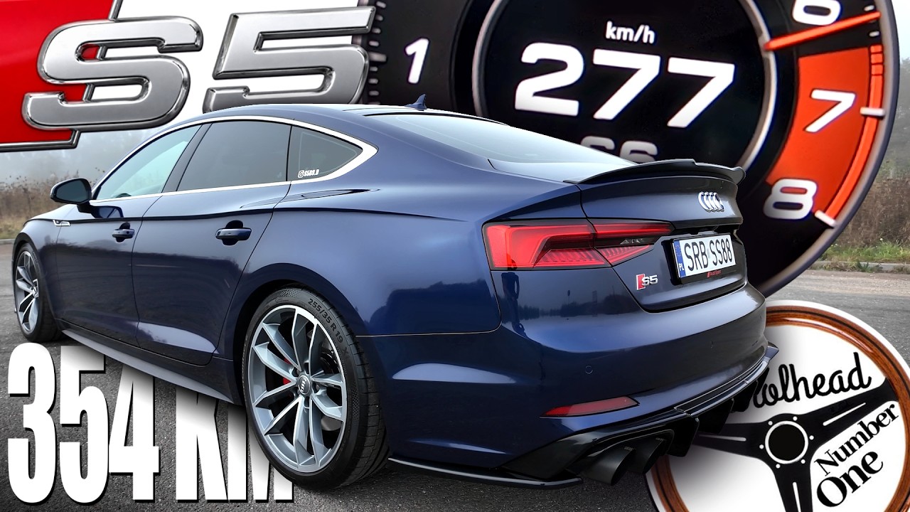 2018 Audi S5 Sportback (354 KM) | *BRAK KAGAŃCA* 0-100, 100-200, 200-250 km/h, Test, AUTOBAHN | 4K