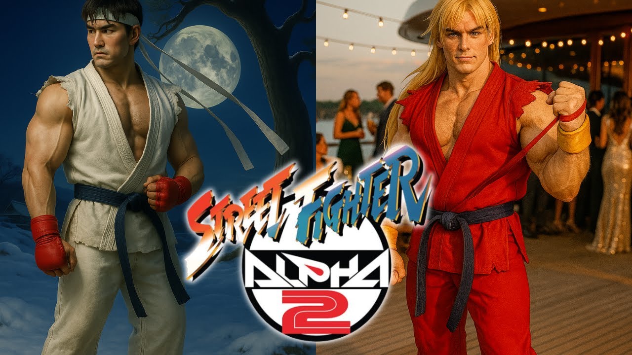 Street Fighter Alpha 2 - Todos os lutadores feitos por IA