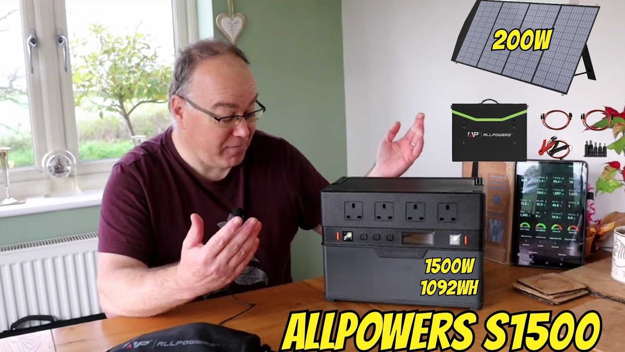 Portable power stations have improved - ALLPOWERS S1500 1092wh / 1500w with 200w Solar panel