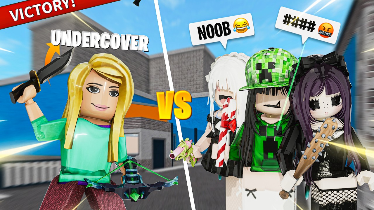 UNDERCOVER PRO VS 6 TEAMERS AND CAMPERS IN MM2