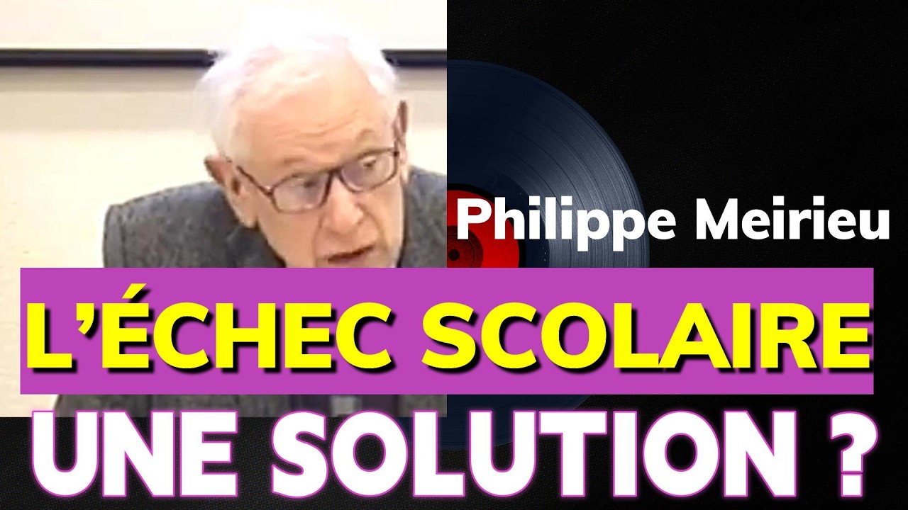 Réussite de tous : pourquoi l’échec scolaire “arrange” encore la société ? (Meirieu)