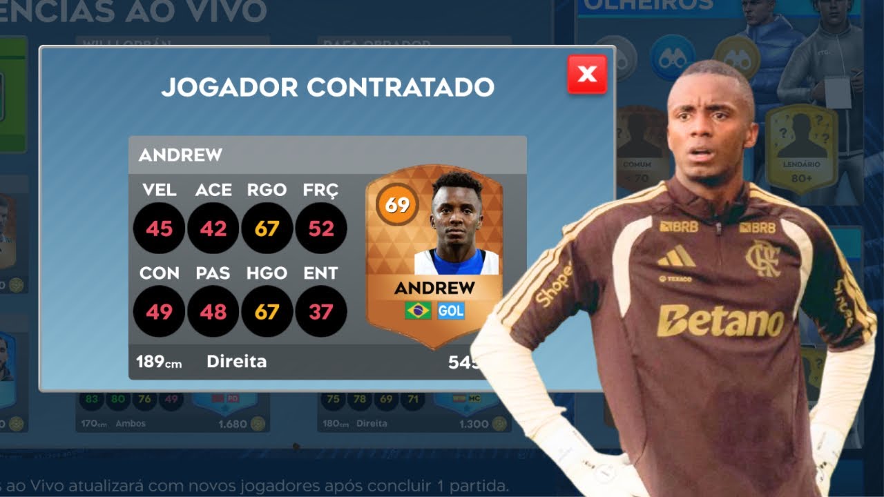 Goleiro Andrew do Flamengo no DLS 26! 