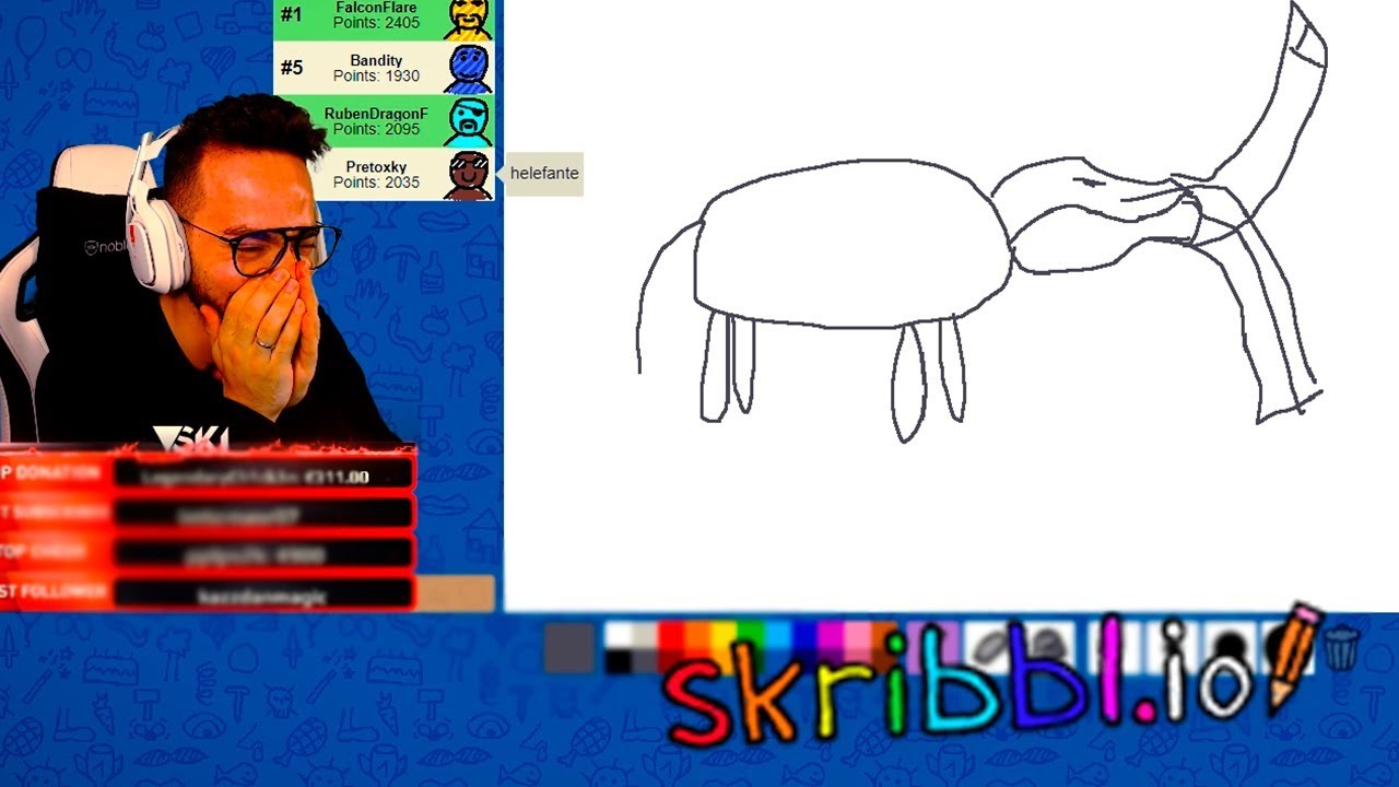 SKRIBBL.IO - O MELHOR ELEFANTE ? OU NÃO !