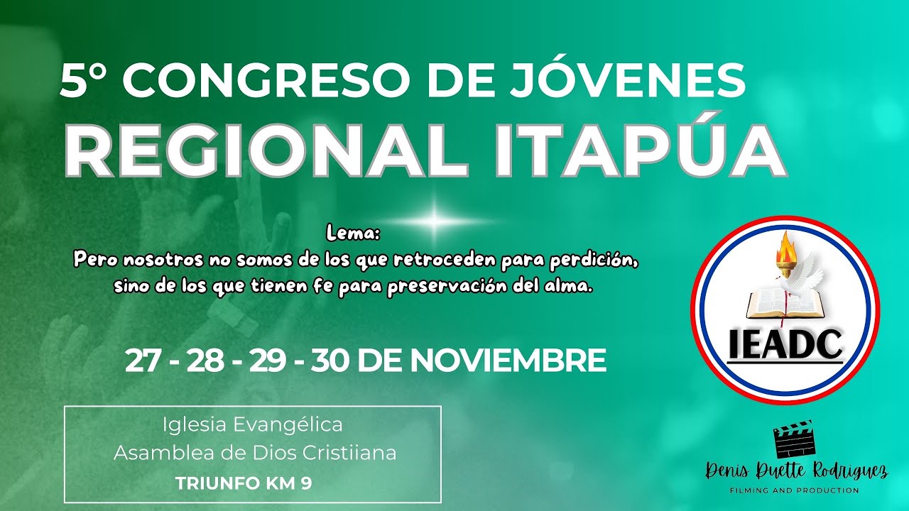 5° CONGRESO DE JOVENES REGIONAL ITAPÚA